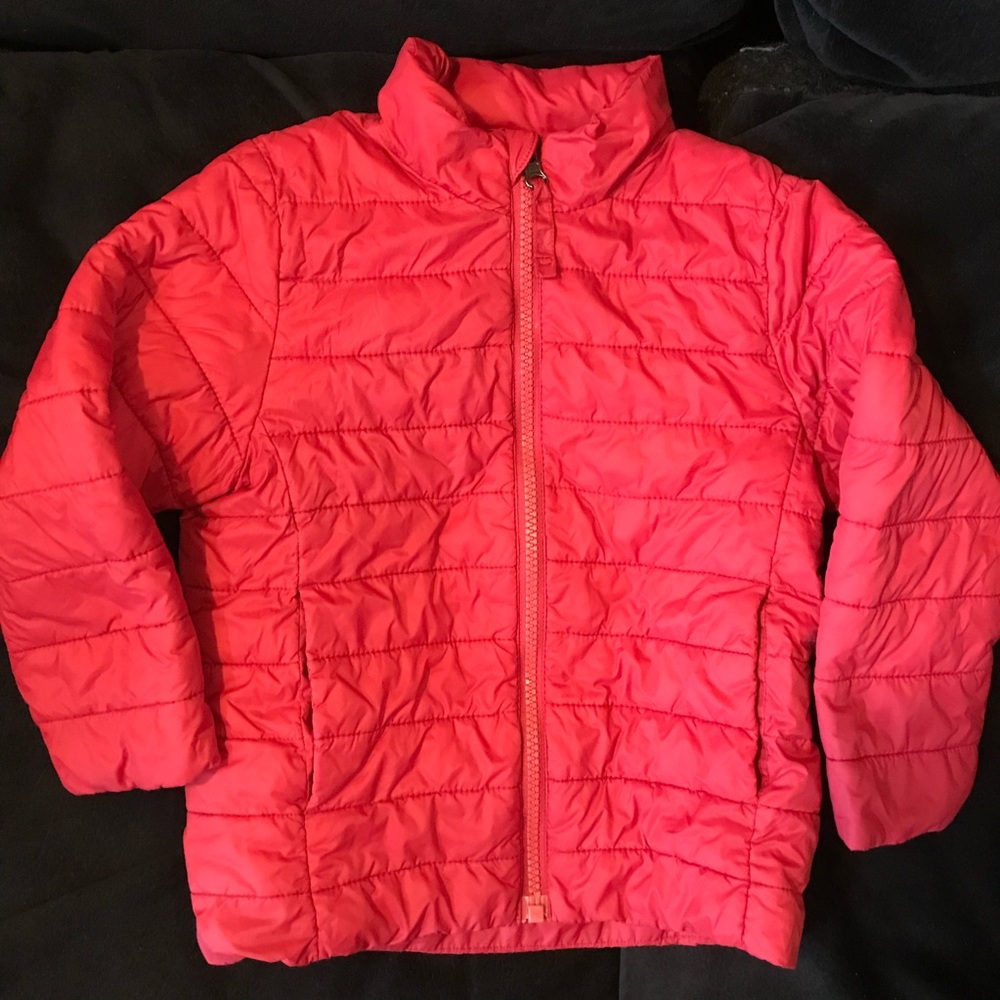 3T Land’s End Red Puffer Coat